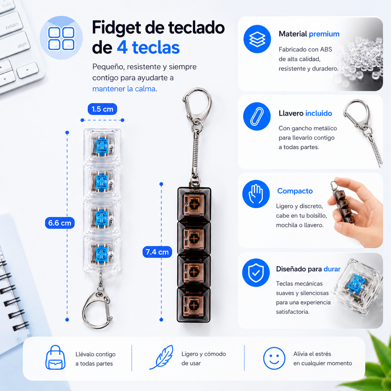 Llavero Led Antiestrés